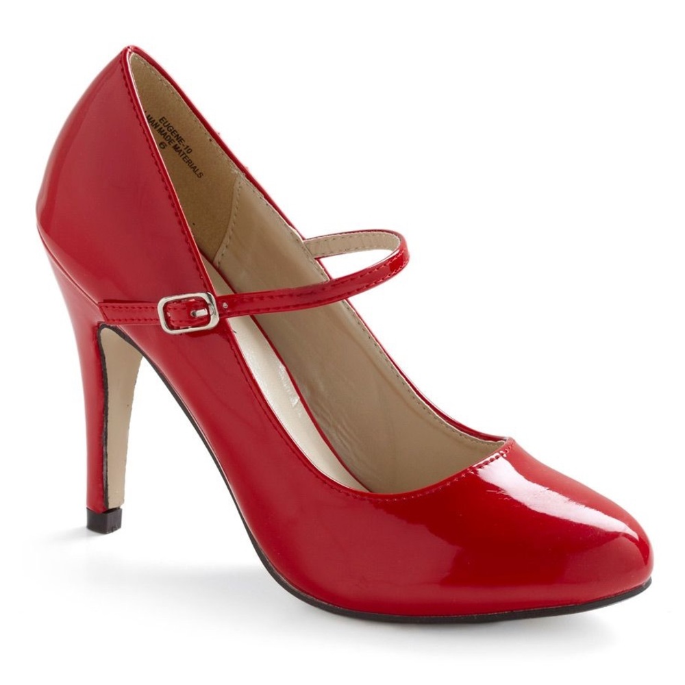 Red vintage inspired pumps